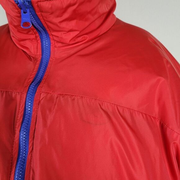Columbia Jacket Mens XL Red Blue Color Block VTG Bomber Retro Reversible Quilted - Picture 13 of 13